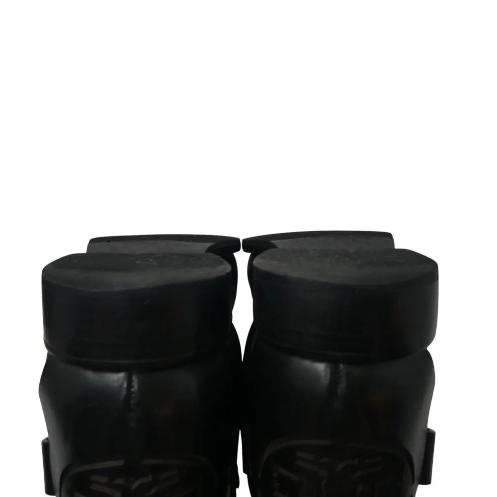 Tory Burch Colton Black Leather Knee High Harness Riding Boots Womens 9